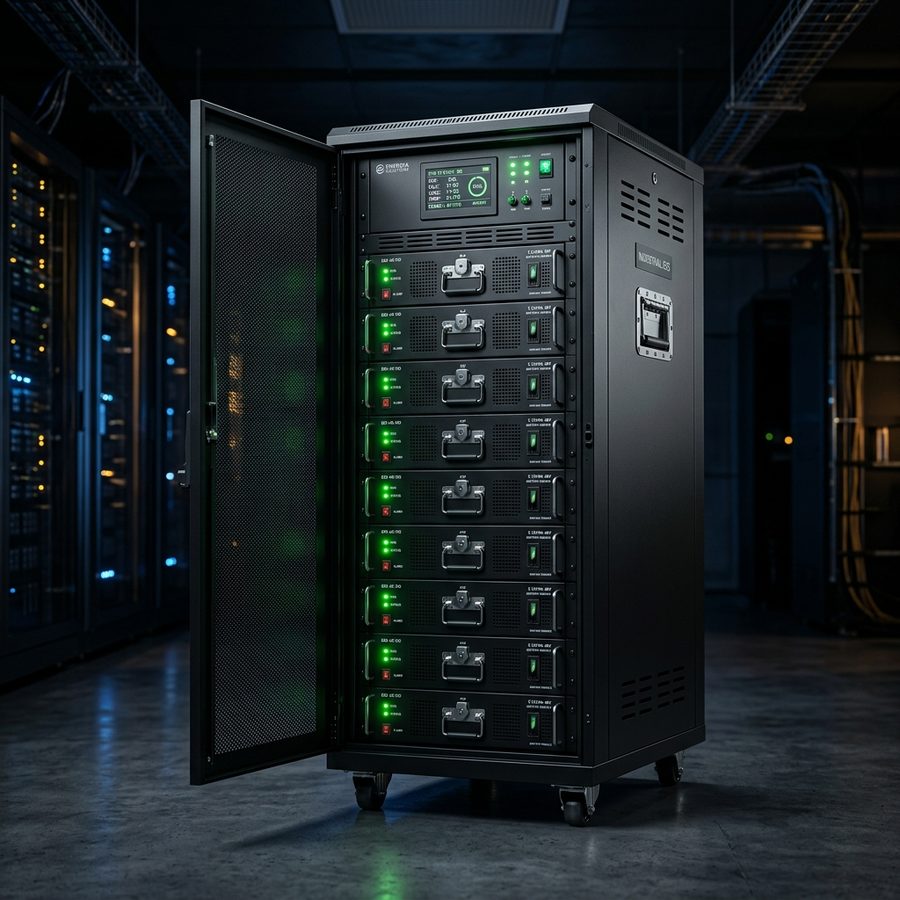 Modular energy storage rack